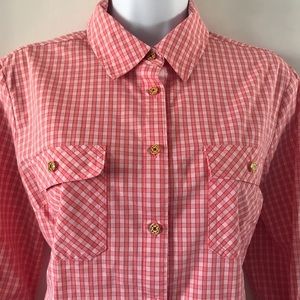 Jaclyn Smith  blouse  shirt Roll tab sleeve